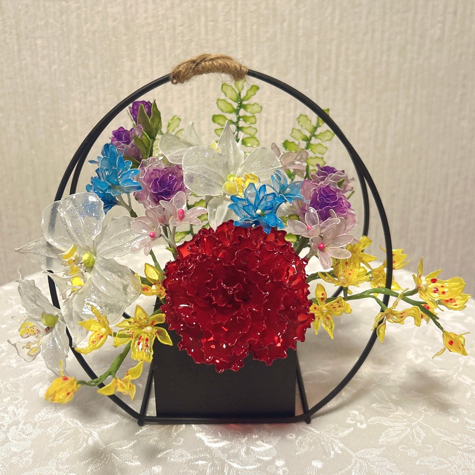 アメリカンフラワー ディップフラワー アートフラワー ミニ胡蝶蘭